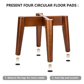 Mkono plant stand assembly steps; easy two-piece setup