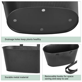 Mkono planter with drain holes promotes healthy watering and longevity.