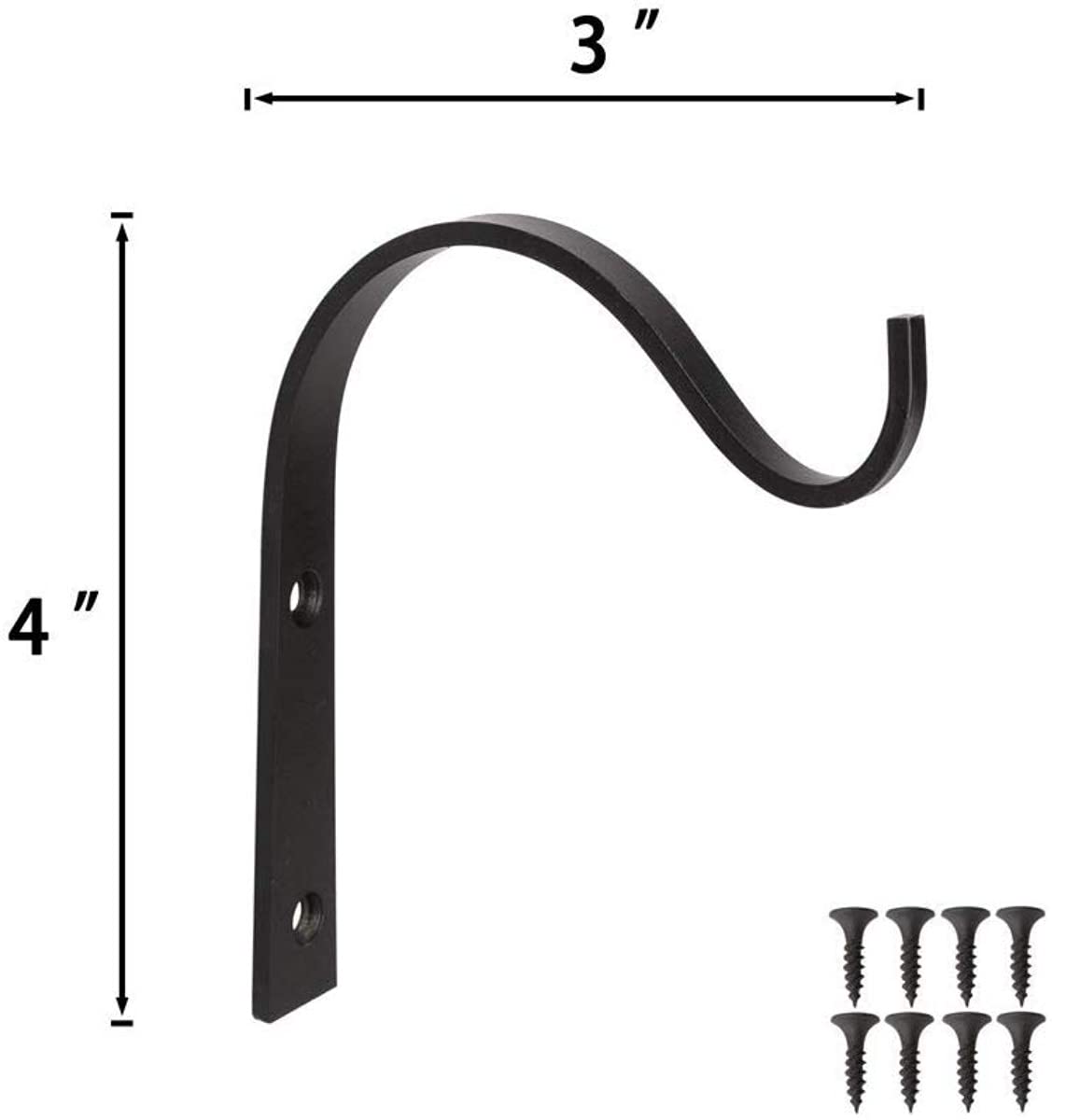 Mkono rustic finish hook supports wind chimes and decor.