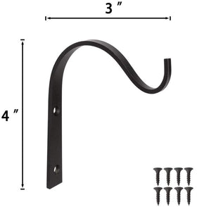 Mkono rustic finish hook supports wind chimes and decor.