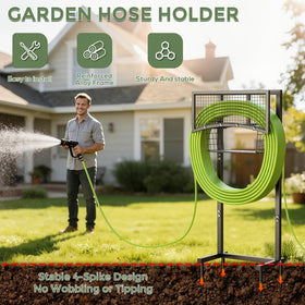 MLICAWU heavy-duty metal stand with rustproof finish for lasting outdoor use.