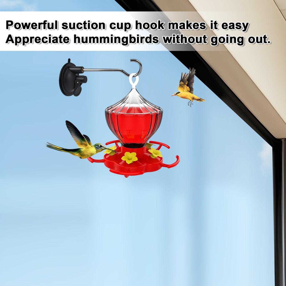 MLLNFUE drip-glue suction cup ensures reliable grip on smooth surfaces.