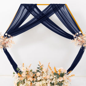 MLMC 20-foot drape panel offers a long flowing look for grand entrances.