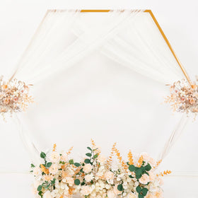 MLMC Window decor drapes in ivory white for subtle shimmer and light diffusion.