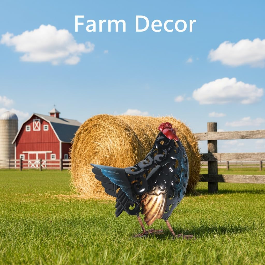 Mloarts chicken statue, perfect coop decor for outdoors
