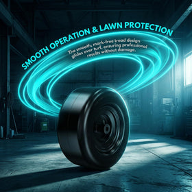 MLOGIUI smooth tread minimizes lawn marks for turf-friendly mowing