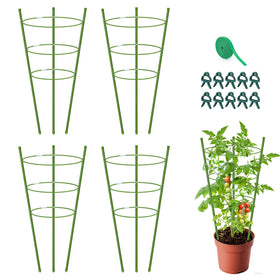 MM Megijaki tomato cage 24in steel core supports upright growth.