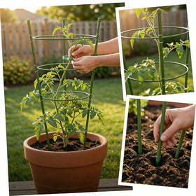 MM Megijaki tomato cage adjustable rings tailor support as plants grow.