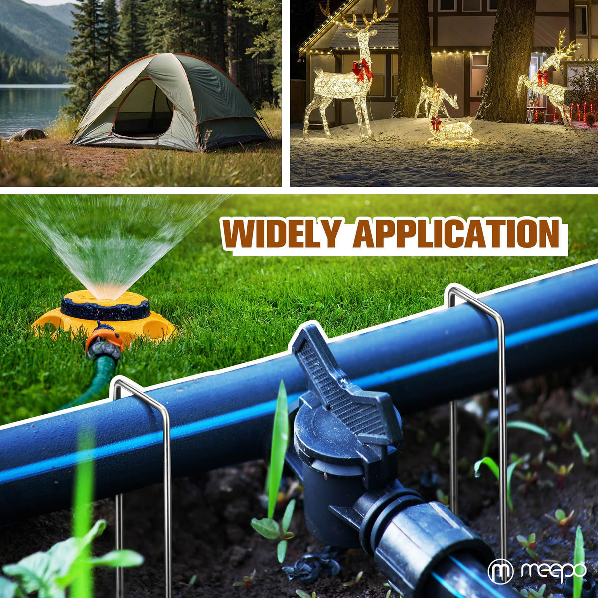 Ideal for tarps, irrigation, and netting setups.