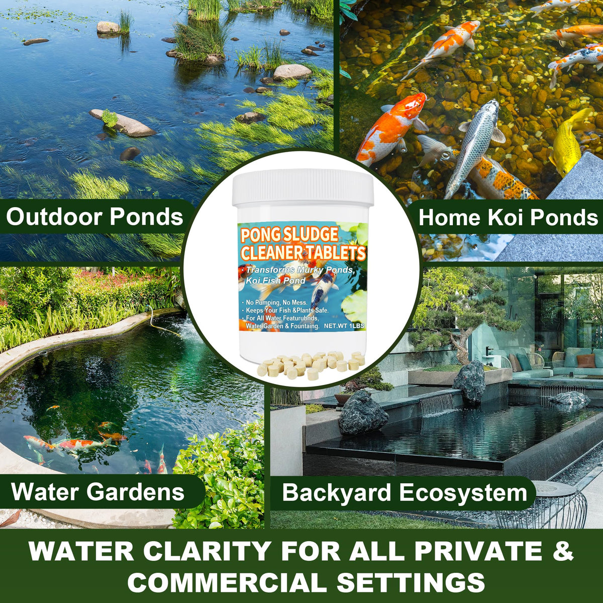 MMFVCL Muck Reducer helps control pond odors naturally.