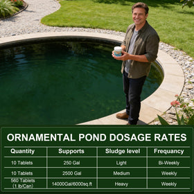 MMFVCL Muck Reducer is safe for fish and aquatic life.