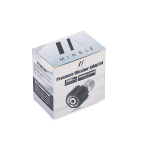 M MINGLE 4500 PSI rated adapter suits heavy-duty cleaning tasks.