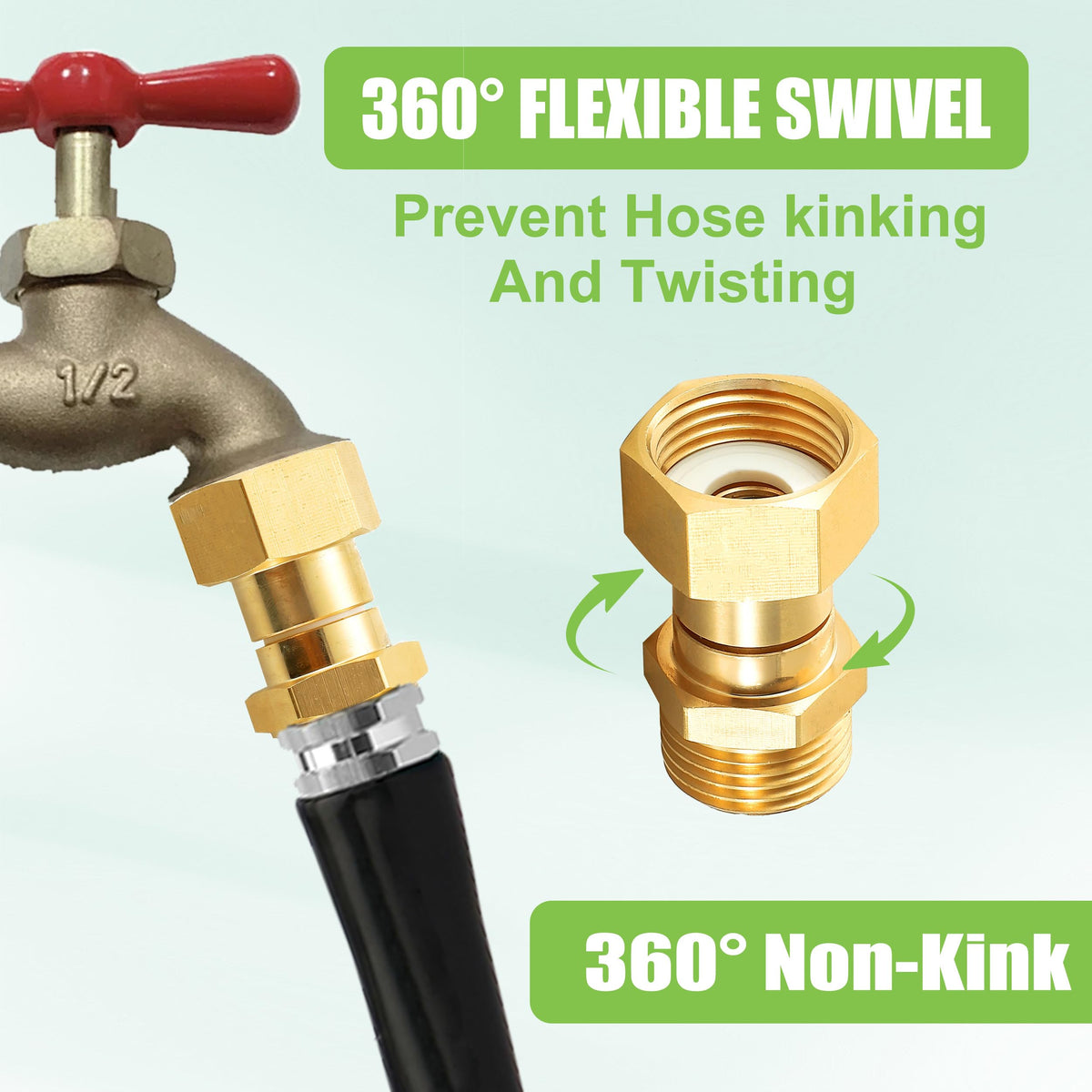 M MINGLE brass construction provides durable, corrosion-resistant performance for outdoor use.