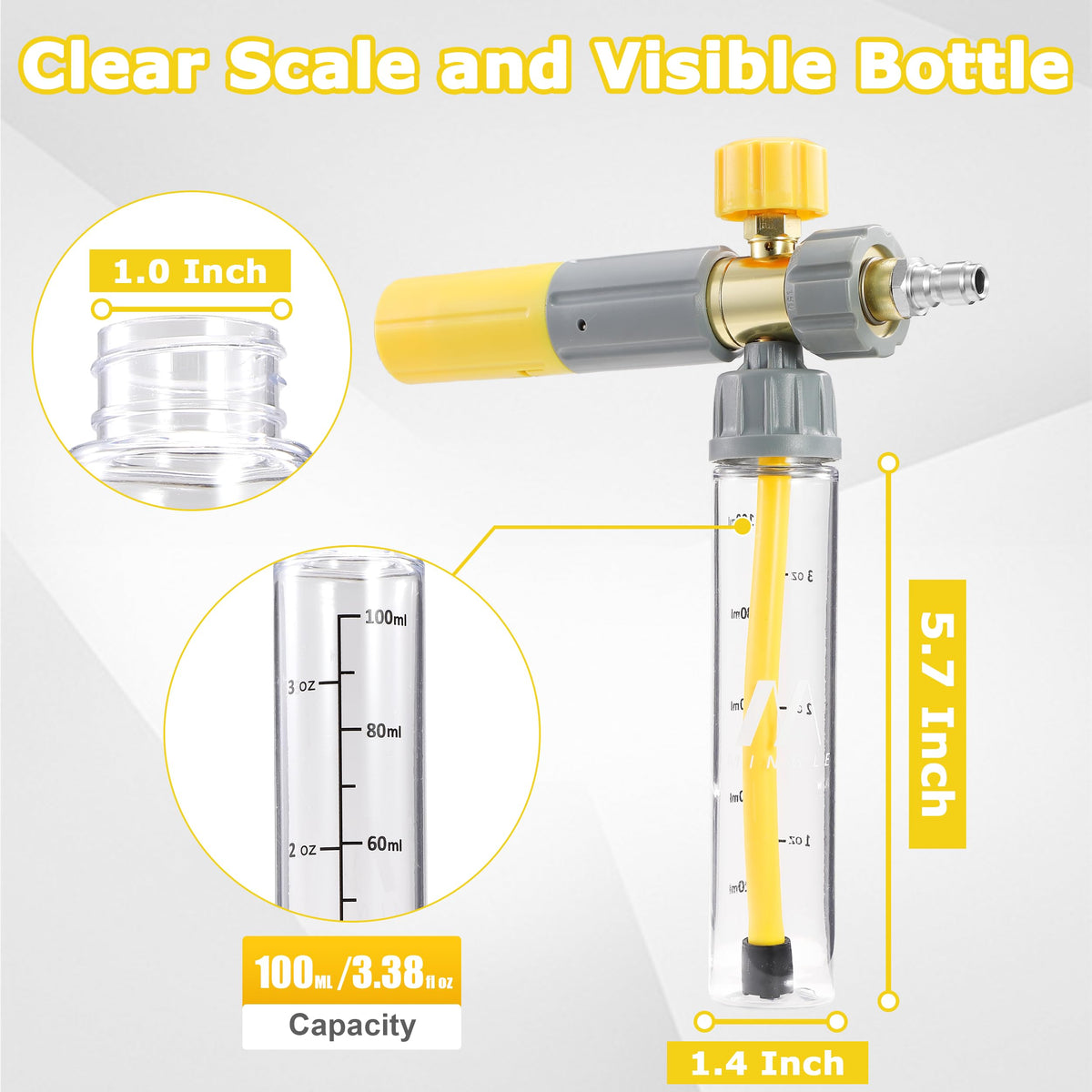 MMINGLE compact 100ml capacity keeps single-clean use fresh.