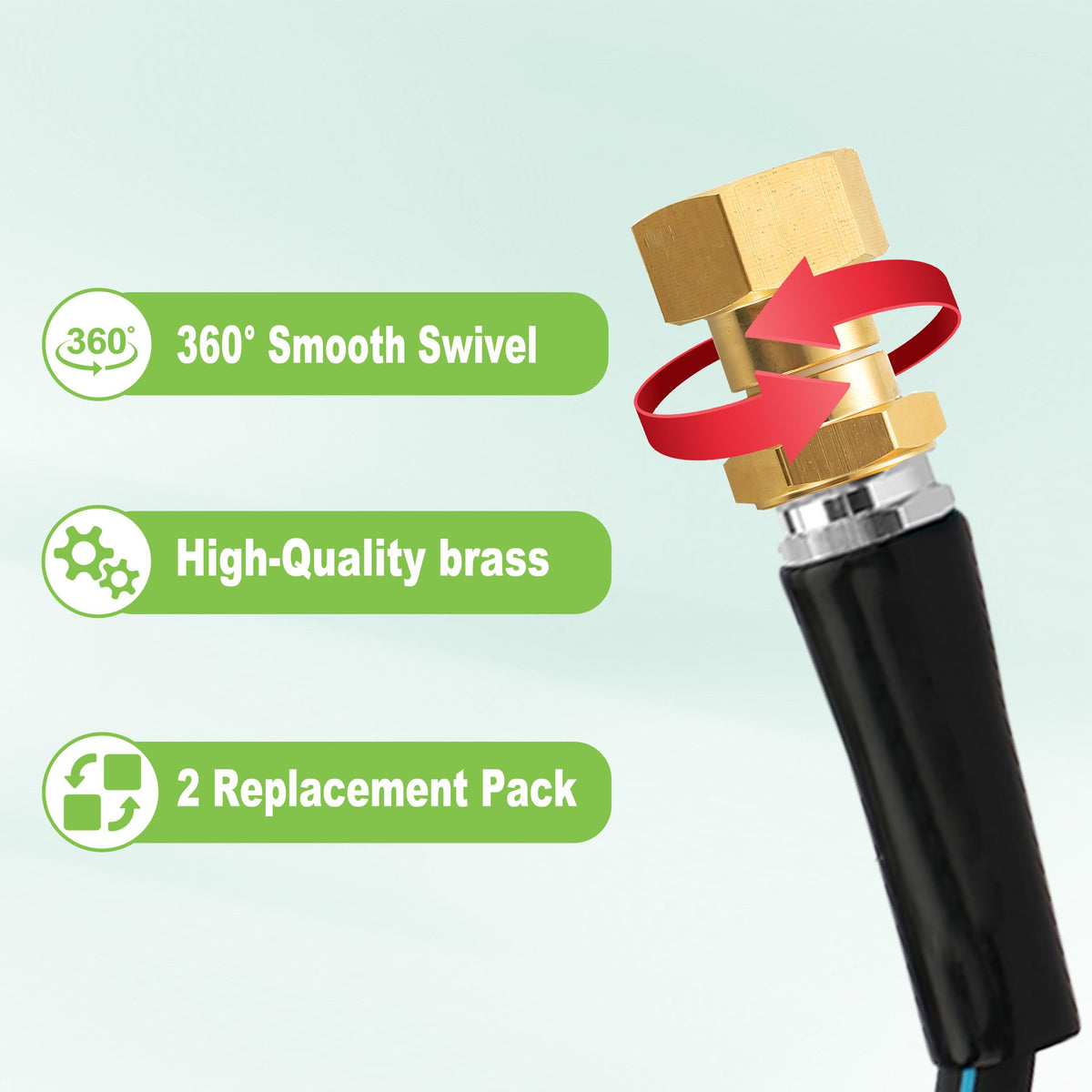 M MINGLE tool-free installation saves time when setting up your watering routine.