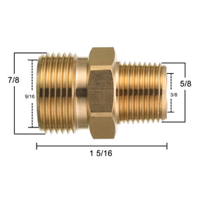 M MINGLE 14mm M22 male end ready for high-pressure hoses.