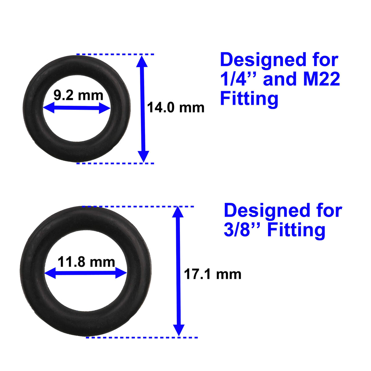 MMINGLE power washer o-rings M22 quick connect maintain tight seals across hoses and wands.
