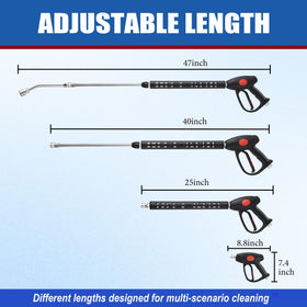M MINGLE gun with 30-degree curved rod enabling tight-spot reach
