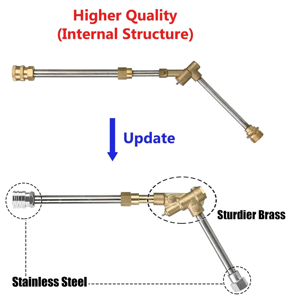 mmingle pressure-washer gun in use on driveway shows powerful cleaning potential.