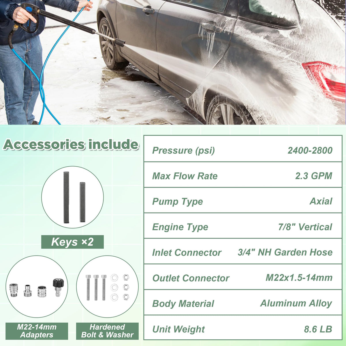 M MINGLE compatibility label showing broad engine compatibility and brands.