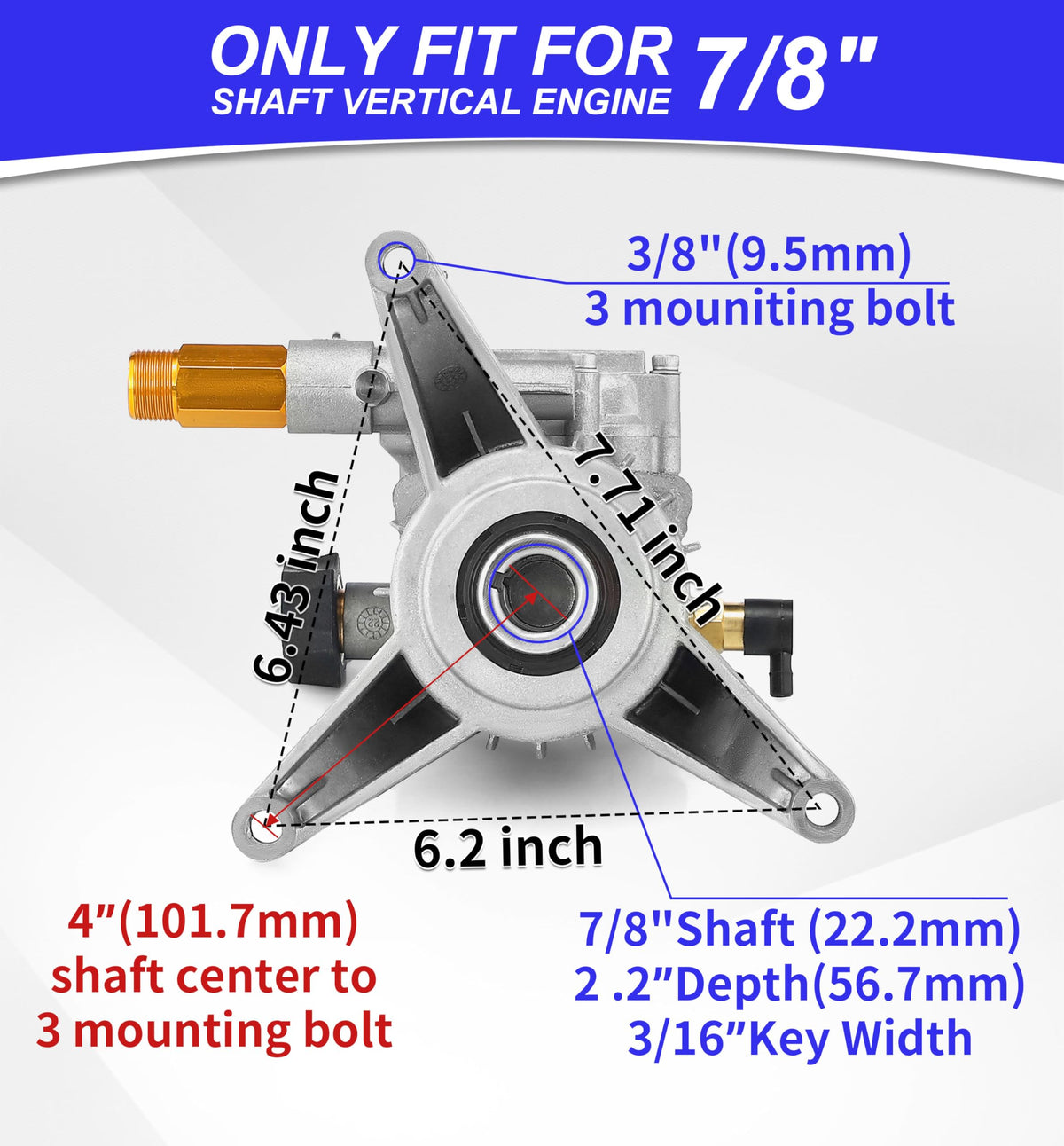 M MINGLE pump compatible with Ryobi and Honda models
