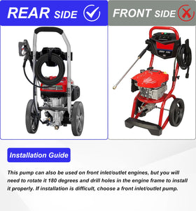 Rear inlet/outlet pump assembly from M MINGLE