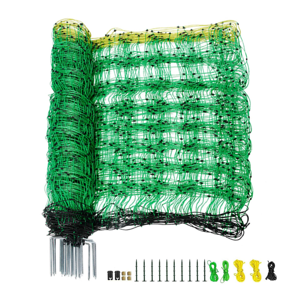M MINGYA electric fence net unrolled for quick setup and protection.