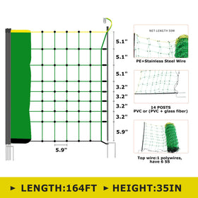 Close-up of fiberglass posts and stainless steel mesh on M MINGYA fence.