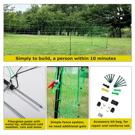 M MINGYA prefabricated grid fence ready to energize for easy deployment.