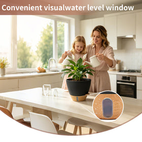 MNKXL 8-inch self-watering pot with air-water circulation and drainage