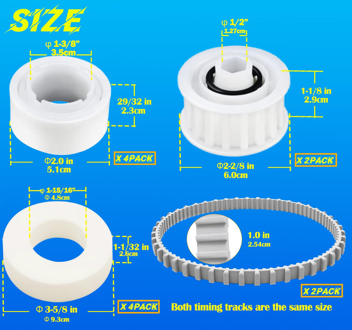 MNPARTS Nautilus CC Plus climbing ring 6101611-R4 for stable traction during pool cleaning