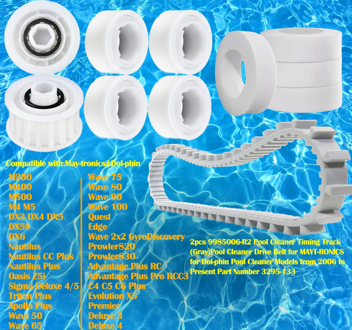 MNPARTS Nautilus CC Plus guide wheels 3884997-R6 for smoother movement and longer wear life