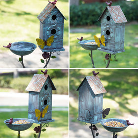 MNRYLKB garden decor with leaves and flowers enhances yard appeal.