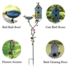 MNRYLKB powder-coated finish resists rust on outdoor metal.