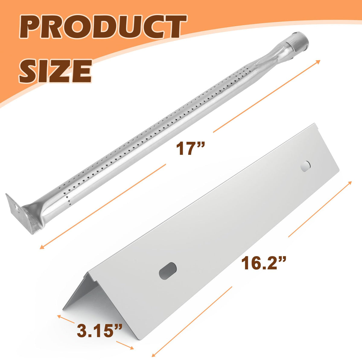 MOASKER burner tubes optimize heat distribution for faster, more uniform grilling.