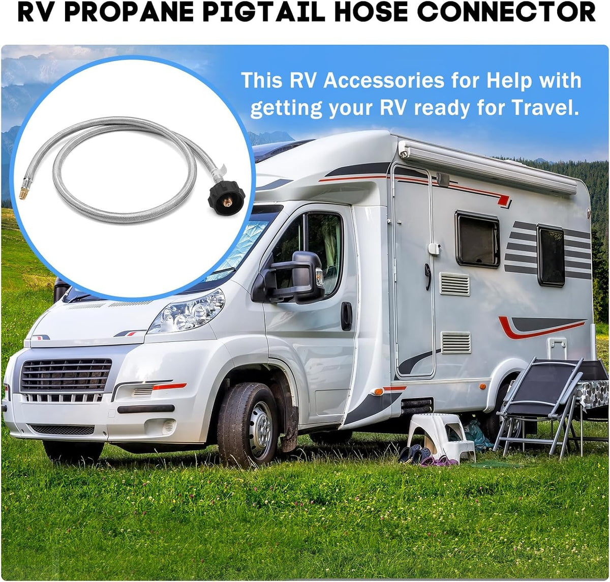 MOASKER easy-install handwheel enables tool-free tightening for RV setups.