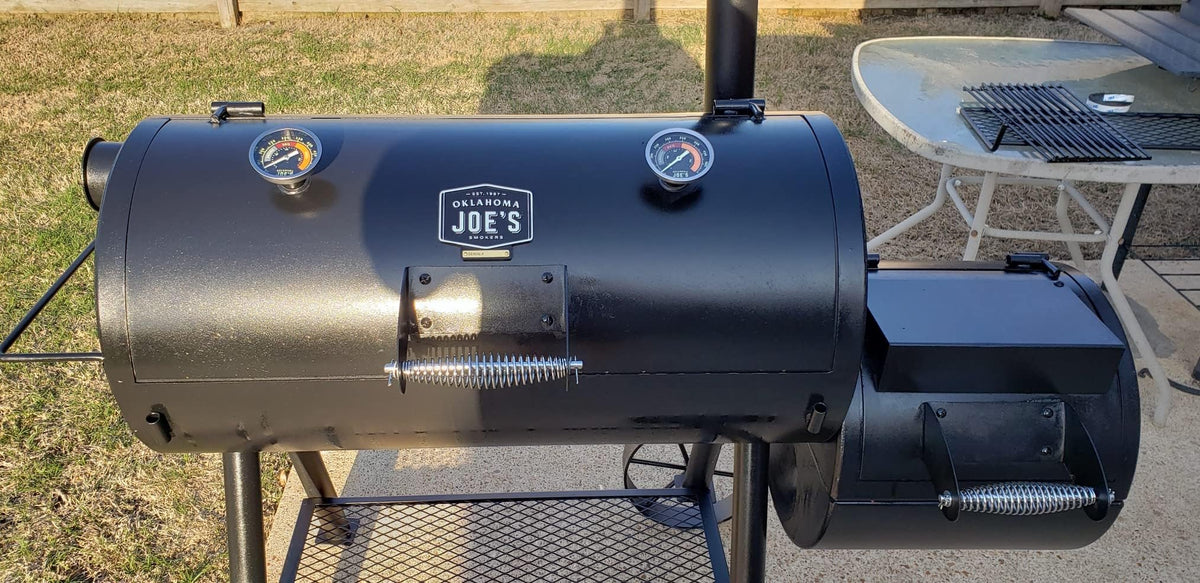 MOASKER fits Oklahoma Joe's 13-16 inch openings on grills.