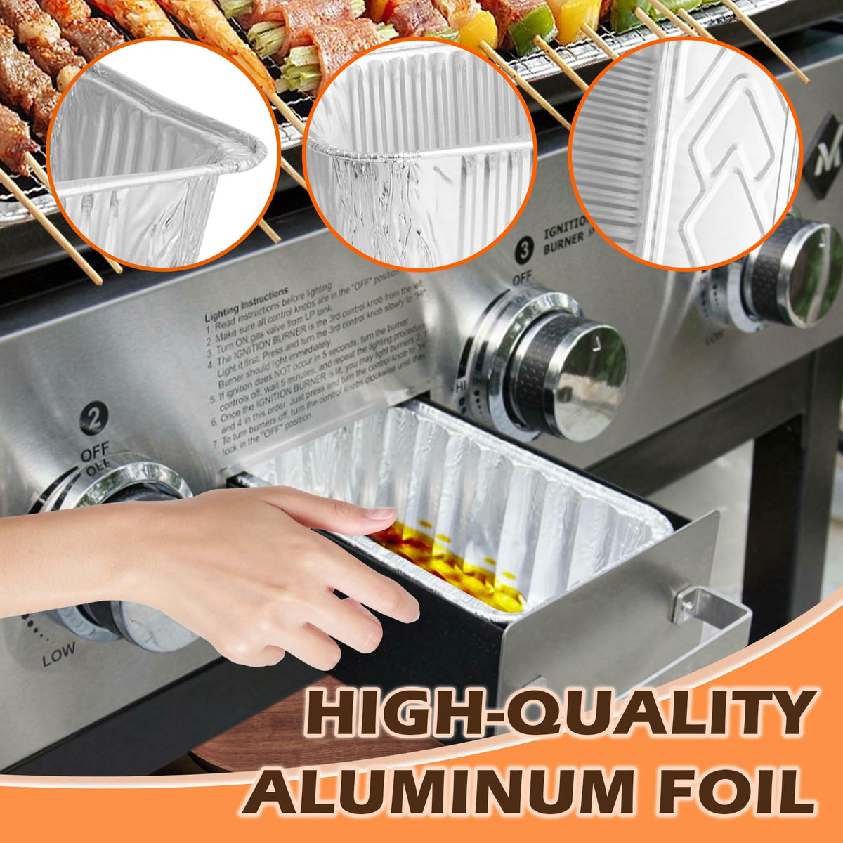 Boxed MOASKER 20-pack liner for quick, mess-free cooking sessions.