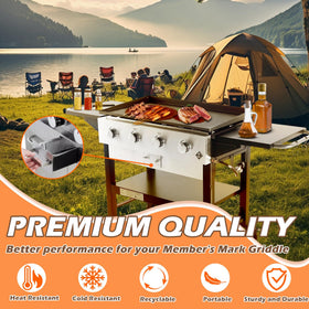 MOASKER liner shown as easy to insert and remove during meal prep.