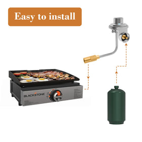 MOASKER regulator uses durable materials for long-lasting tabletop grilling.