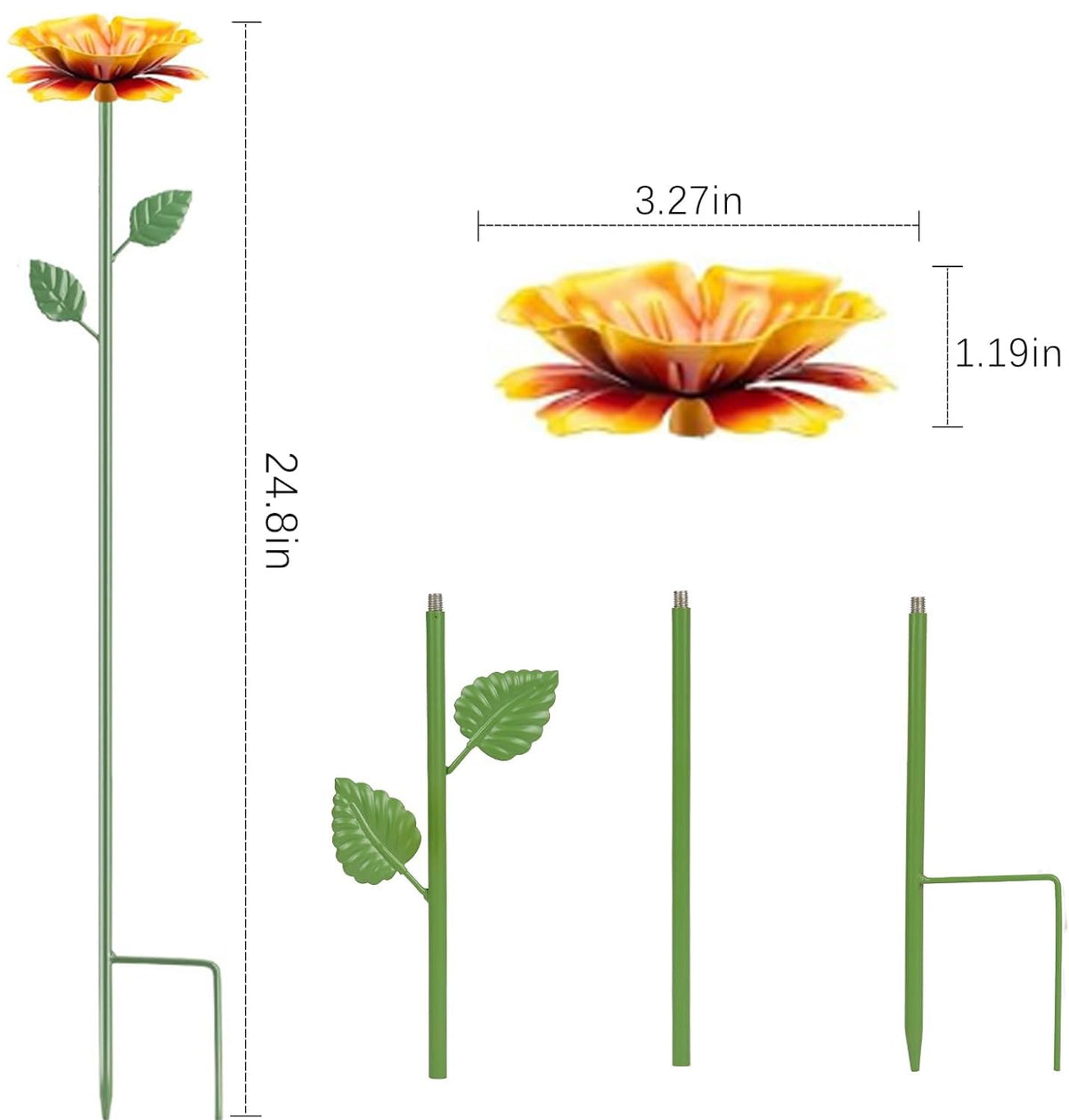 Mocety bee watering station with green flower design adds water access and charm to outdoor spaces.