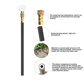 MOCOBER faucet adapter fits standard taps for easy hookup