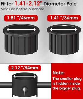 Mocomax four-prong pole stabilizer provides strong anchoring.