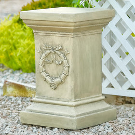 MOCOME 19.57-inch tall garden pedestal elevates statues and sculptures for better viewing.