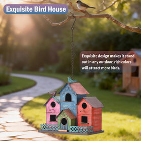 MOCOME back-panel bird house wall mount option blends with fence or wall