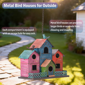 MOCOME bird house easy-hang S-hook enables quick outdoor installation
