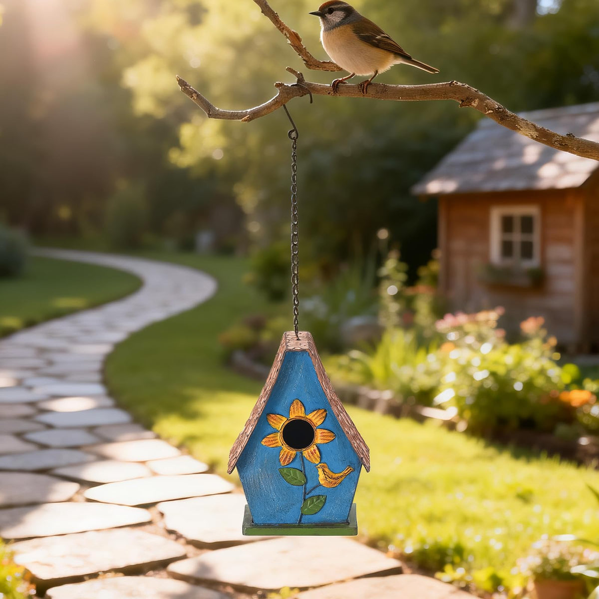 Weatherproof finish maintains color and charm year after year.