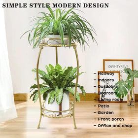 MOCORY metal plant shelf designed for versatile indoor and outdoor display