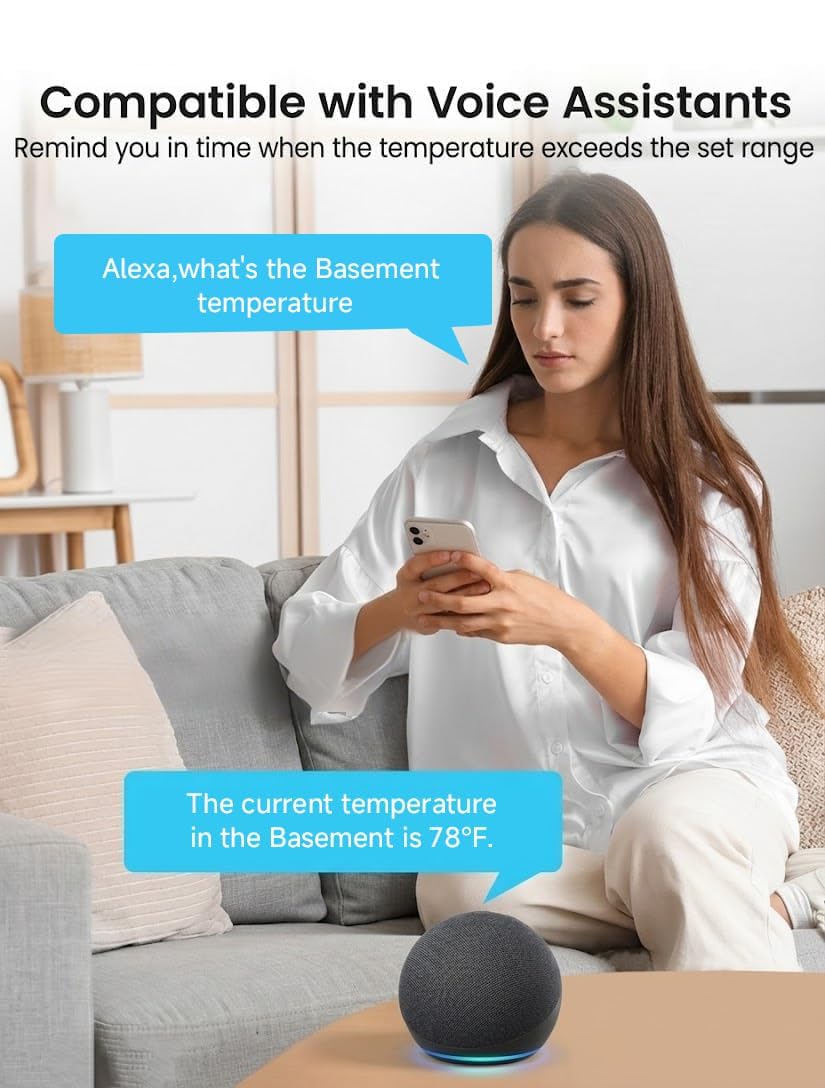 MOCREO LCD hub displays real-time data and alarms.