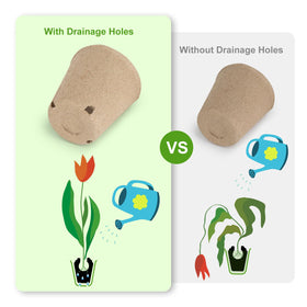 Biodegradable pulp material of ModaSin pots breaking down naturally for eco-friendly gardens.